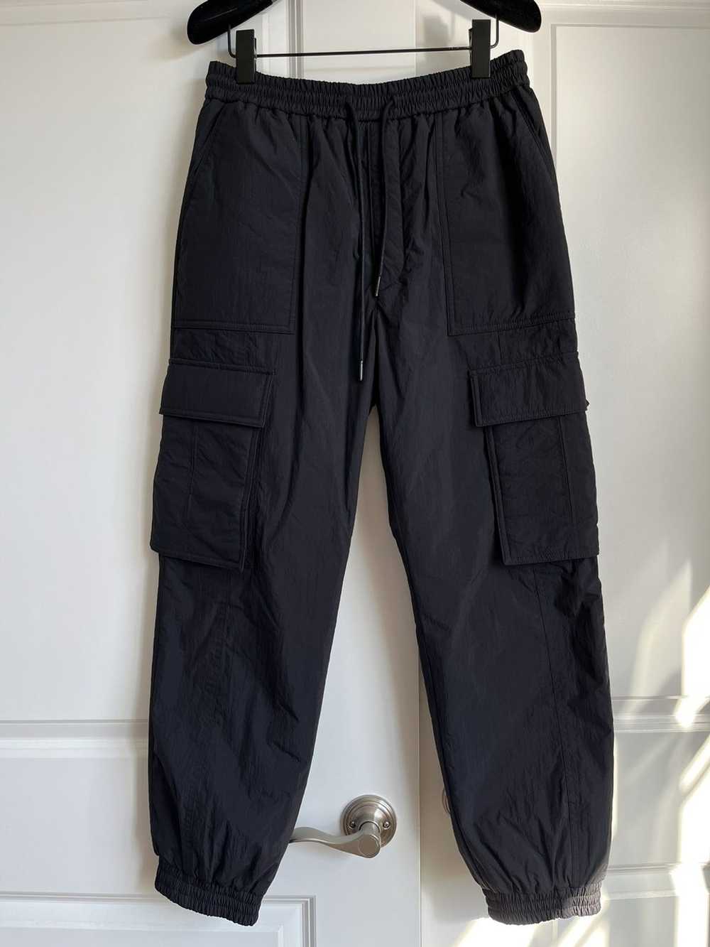 Juun.J Rare!!Black Insulated Jogger Cargo Pants - image 5