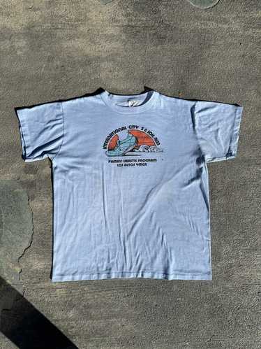 80s Running Shirt 1980 Brentwood 10K Run Single Stitch Graphic Tee 80s  Retro T Shirt Vintage Sports Tshirt Tan Brown Extra Small Xs 