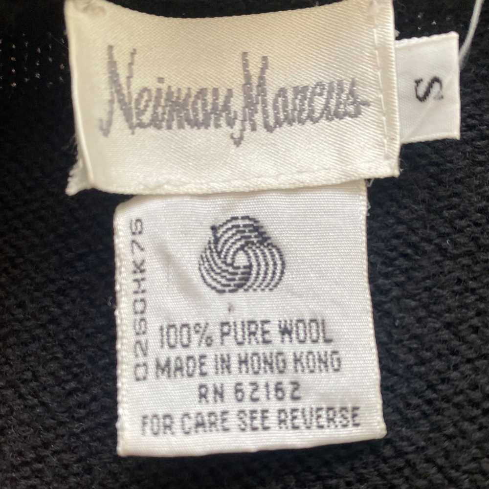 Neiman Marcus Neiman Marcus vintage black wool mu… - image 11