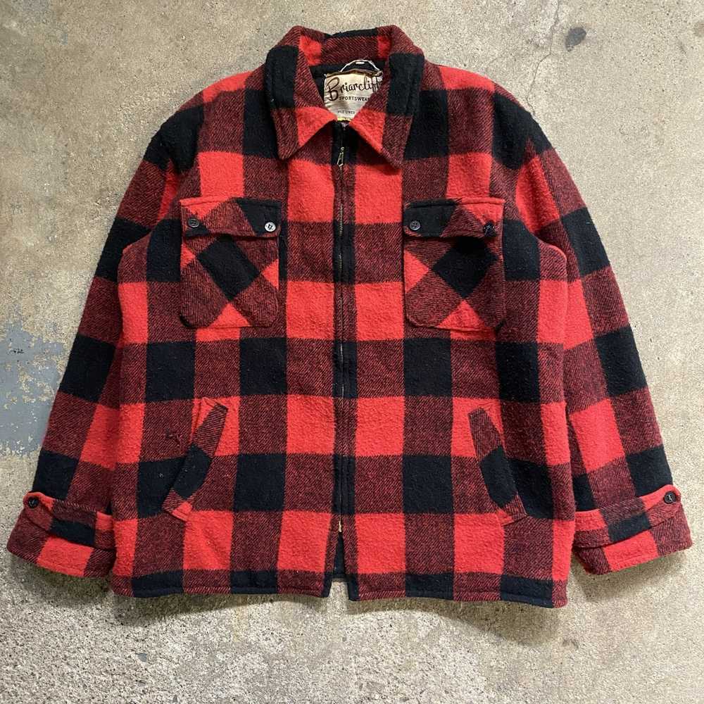 Cpo × Vintage Briarcliff 70s Flannel Pile lined J… - image 1