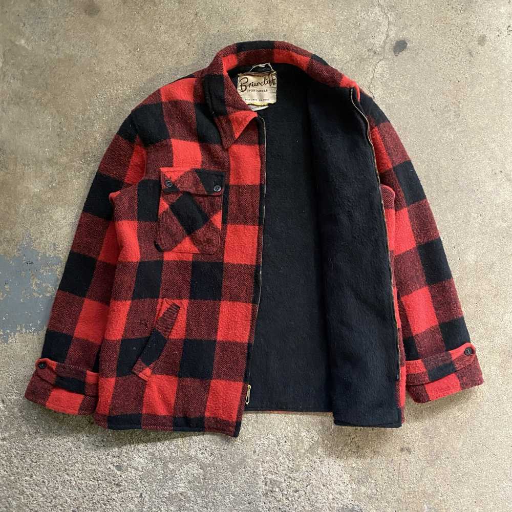 Cpo × Vintage Briarcliff 70s Flannel Pile lined J… - image 2