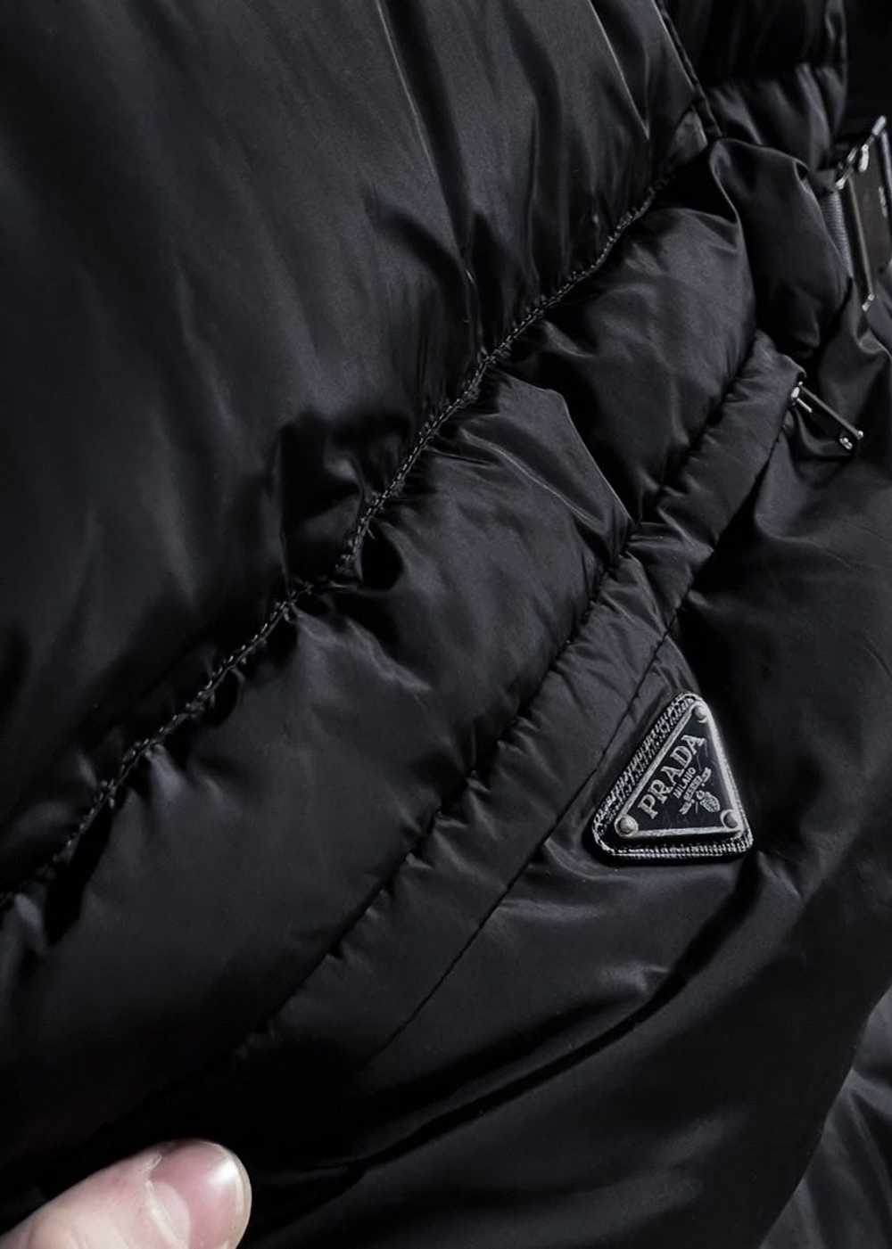 Prada Prada 2019 Black Re-Nylon Belted Down Jacket - image 4