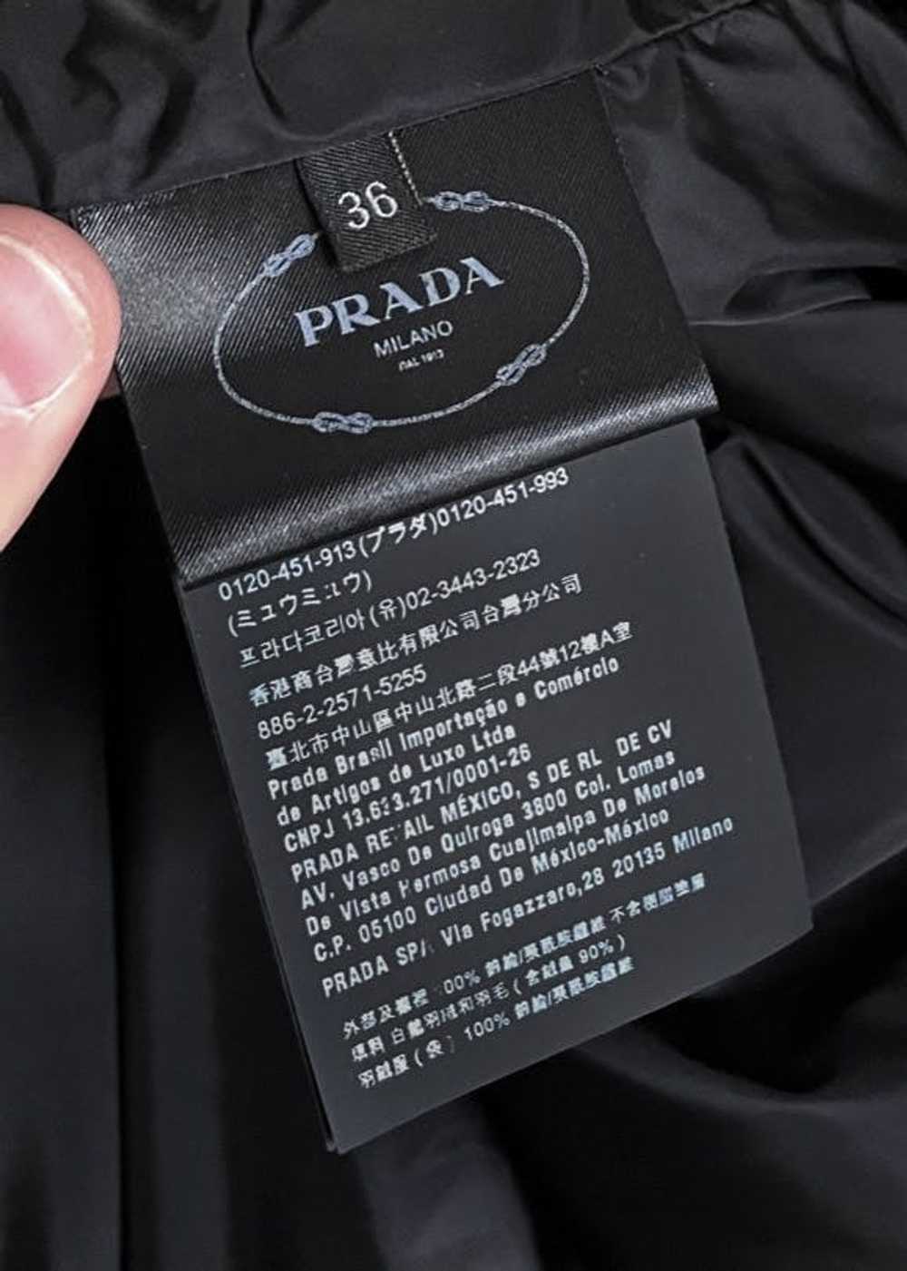 Prada Prada 2019 Black Re-Nylon Belted Down Jacket - image 9