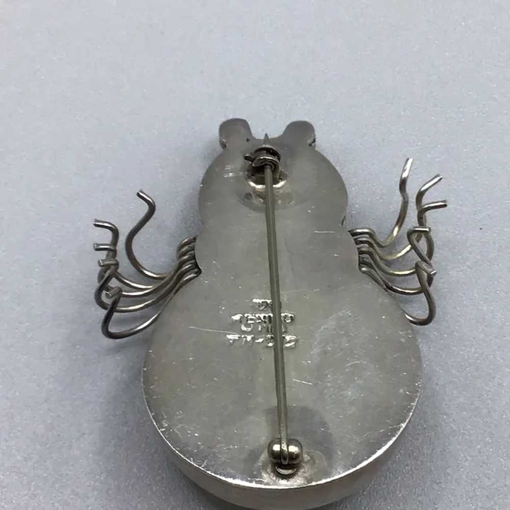 Spider Pin Brooch Vintage Taxco Mexico Sterling S… - image 9