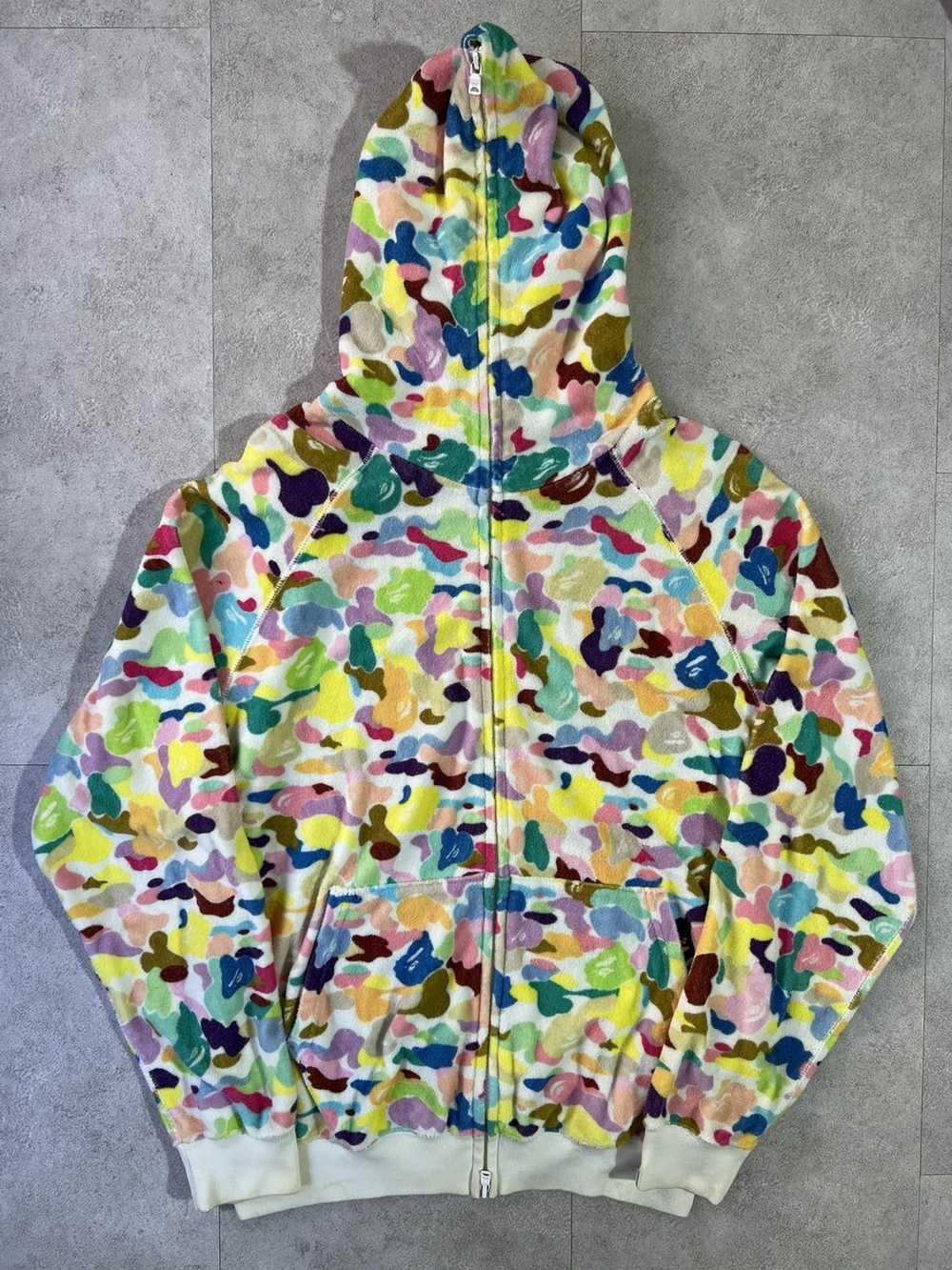 Bape 💥Rare💥 Bape Terry Cloth Multi Camo Full Zi… - image 1