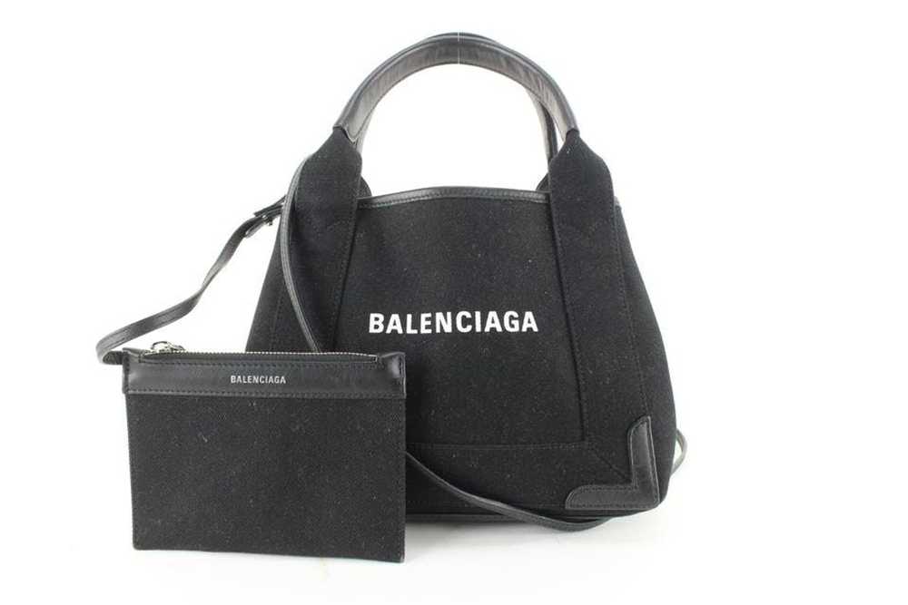 Balenciaga Balenciaga Black Canvas x Calfskin XS … - image 1