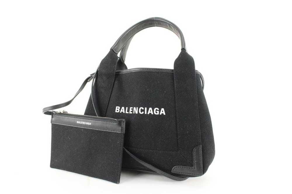 Balenciaga Balenciaga Black Canvas x Calfskin XS … - image 2