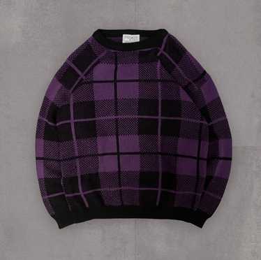 Vintage 90s plaid sweater - Gem