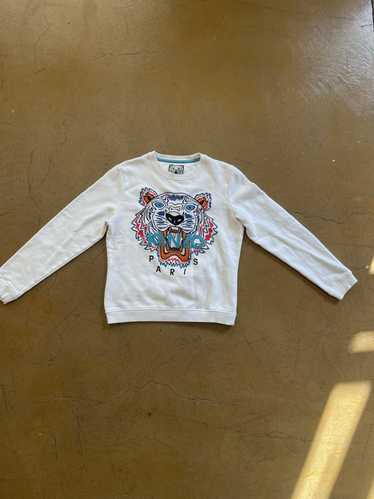 Kenzo Kenzo Embroidered Logo Sweater White