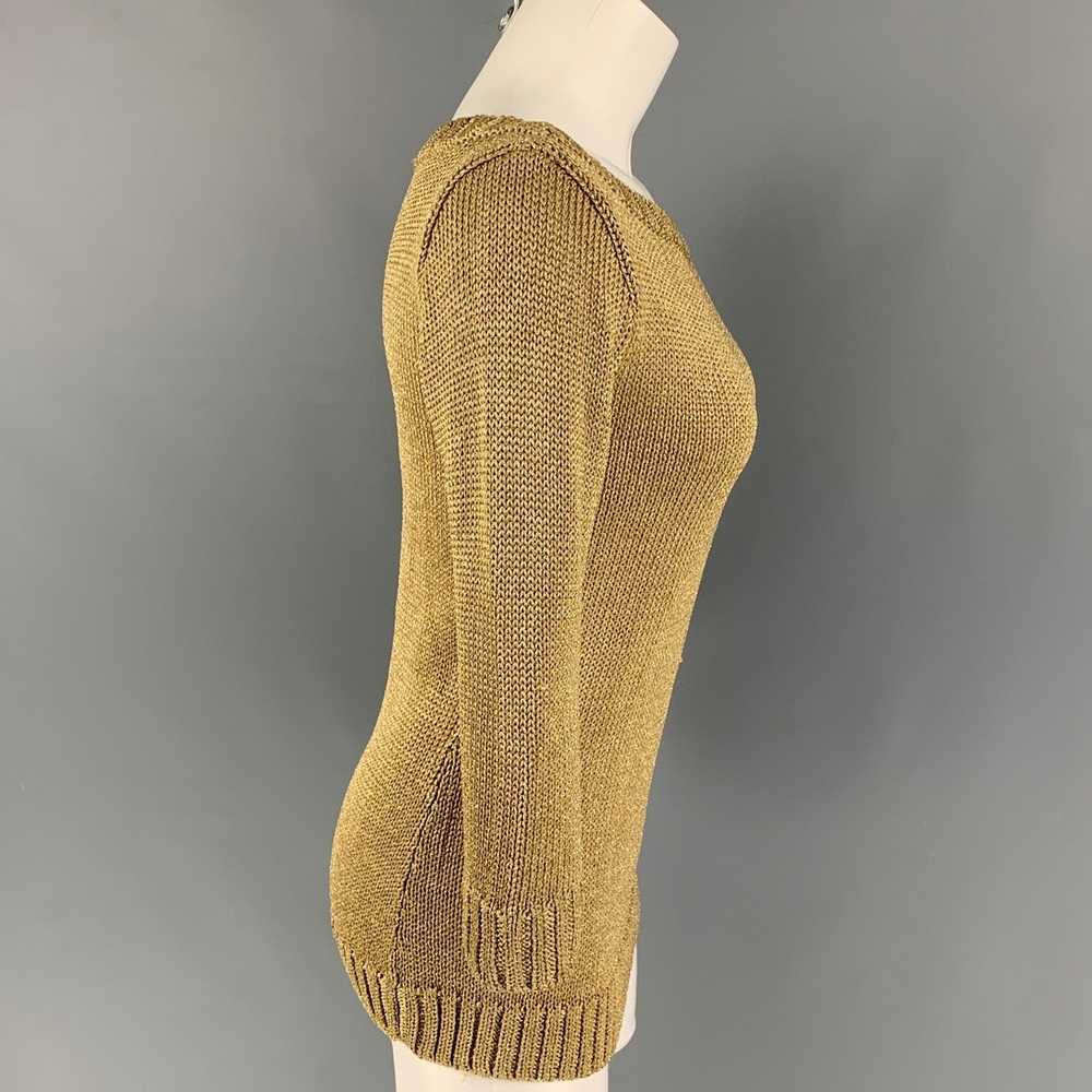 Ralph Lauren Black Label Gold Viscose Blend Knitt… - image 2