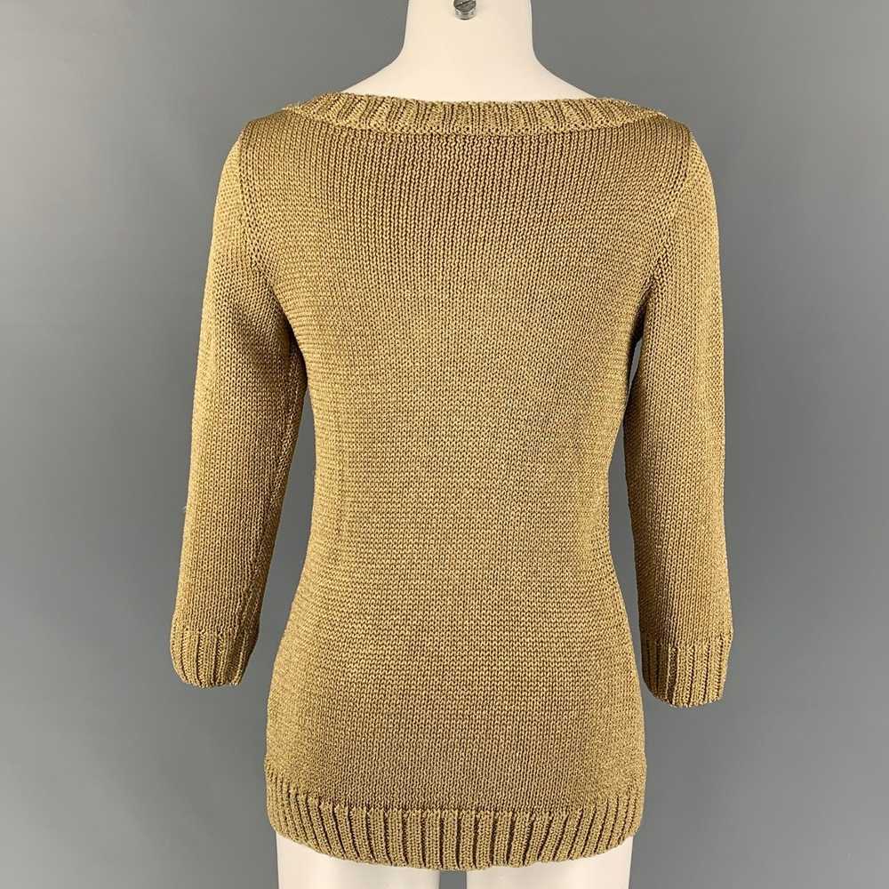 Ralph Lauren Black Label Gold Viscose Blend Knitt… - image 3