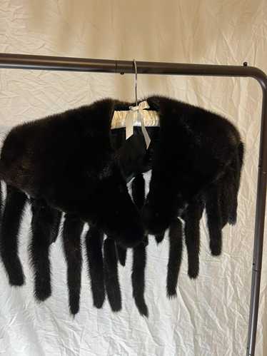 Vintage Rare Helen Frushtick mink/mink tail fringe
