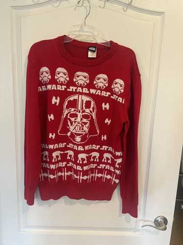 Star Wars Star Wars Darth Vader Adult Red Sweater.