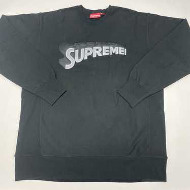 supreme arc logo crewneck navy/orange size L 2012-2013 era