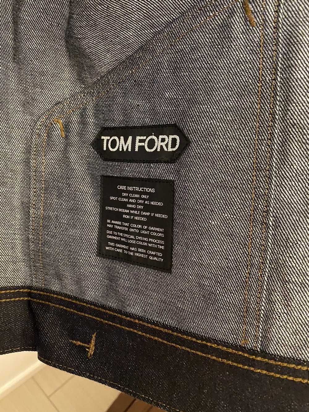 Tom Ford Selvedge denim icon trucker jacket - image 5