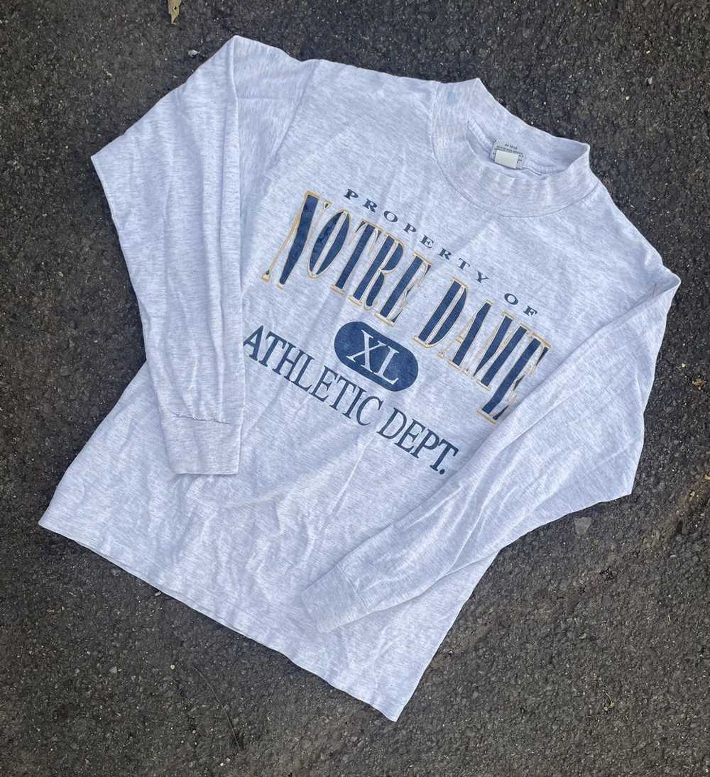 Vintage 90s university of Notre Dame shirt - image 1