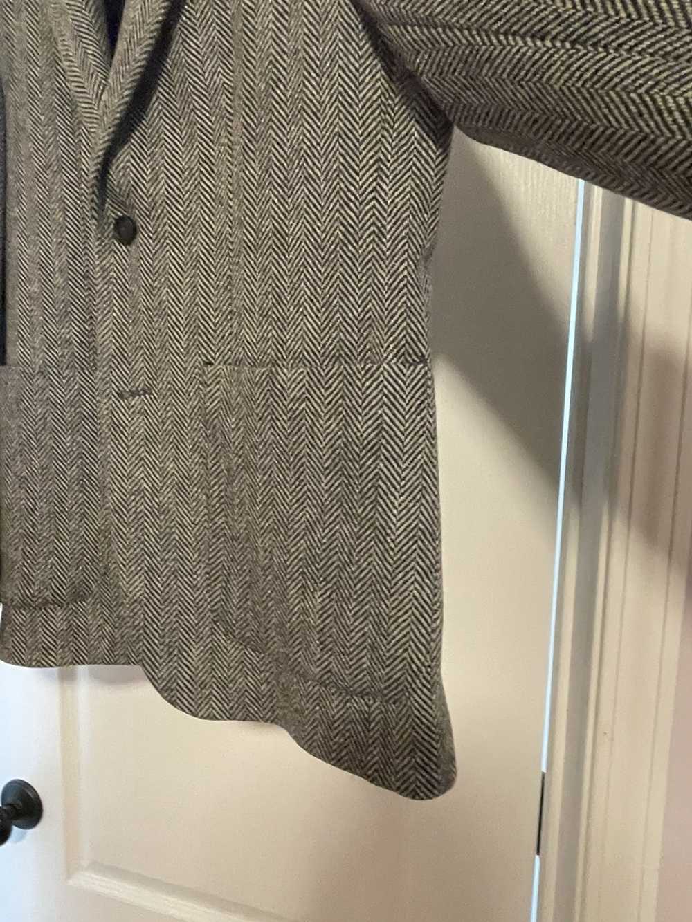 Zara Zara grey herringbone sport coat / blazer (1… - image 4