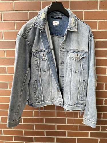 Ksubi Ksubi oversized distressed denim jacket size