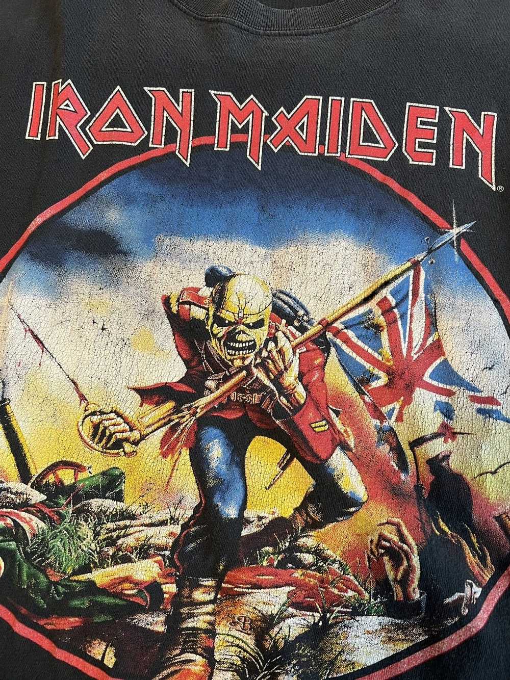 Band Tees × Vintage Iron Maiden The Trooper VTG T… - image 2