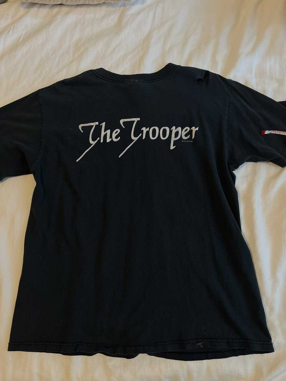 Band Tees × Vintage Iron Maiden The Trooper VTG T… - image 3