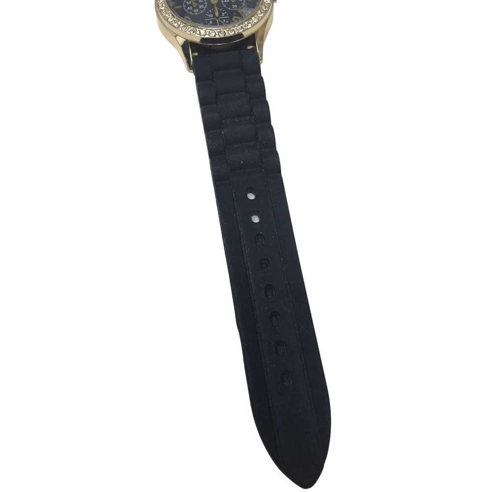 Other Rubber Banded Watch with rhinestones around… - image 4