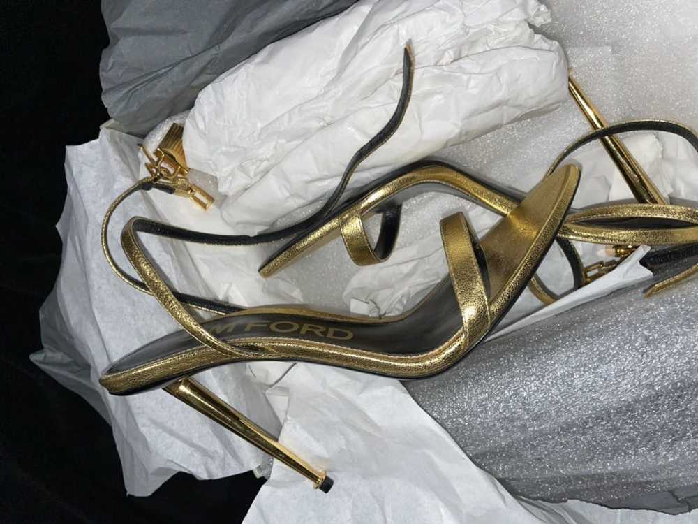 Tom Ford TOM FORD Padlock Heel GOLD - image 4