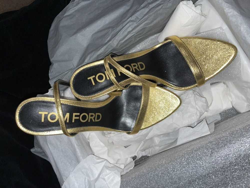 Tom Ford TOM FORD Padlock Heel GOLD - image 5