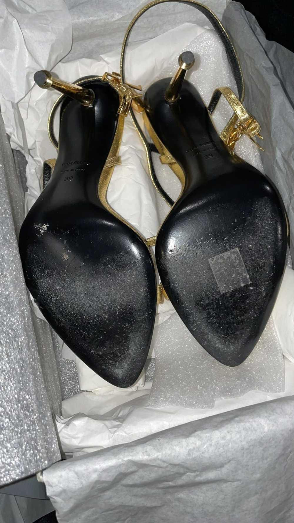 Tom Ford TOM FORD Padlock Heel GOLD - image 6