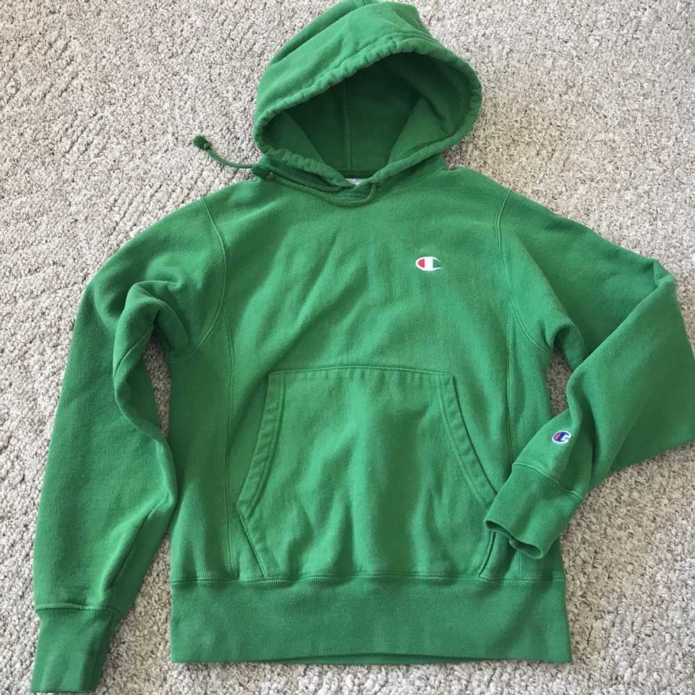 Champion Champion Reverse Weave Kelly Green Hoodie - image 1