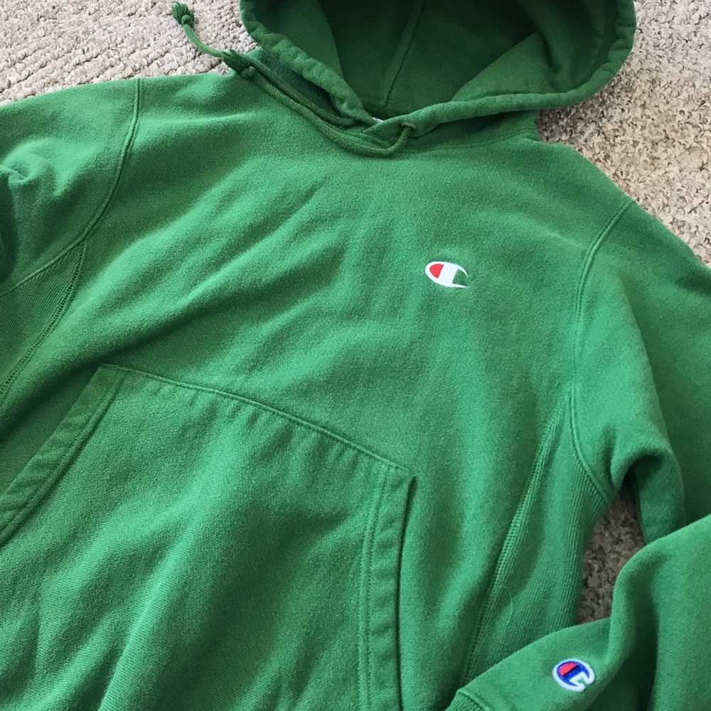 Champion Champion Reverse Weave Kelly Green Hoodie - image 2