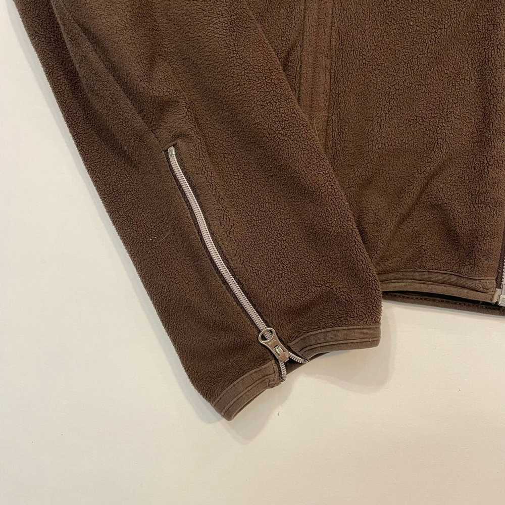 Nike × Vintage Nike brown fleece full zip sweatsh… - image 4