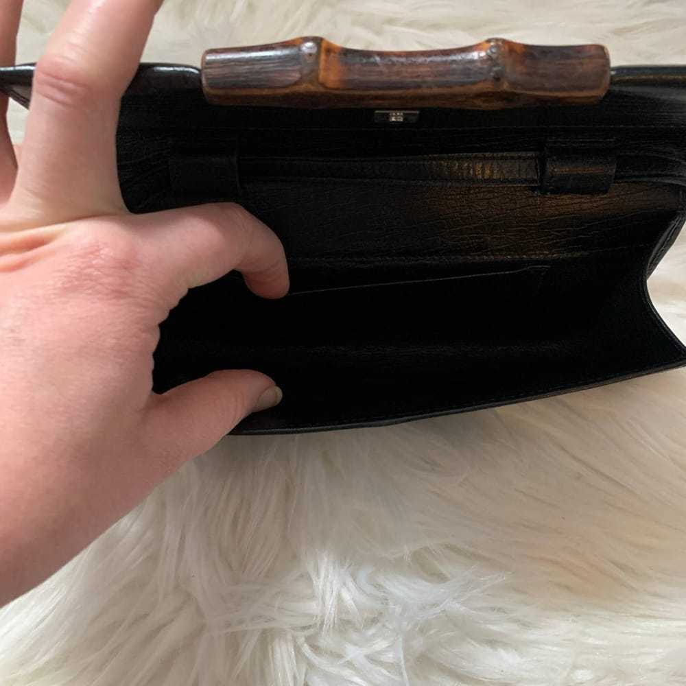 Gucci Bamboo leather handbag - image 11