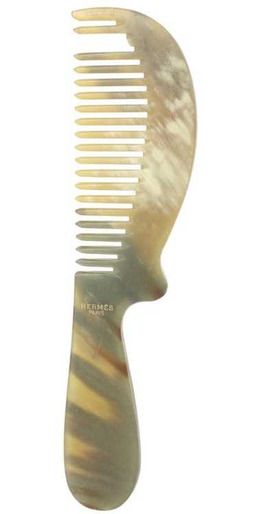 Hermes Hermès Buffalo Horn Rocaille Hair Comb 214h