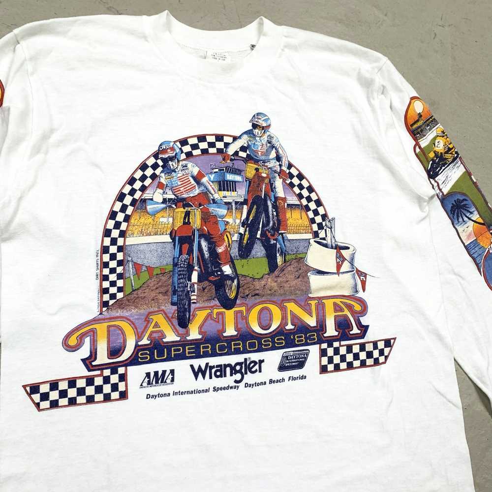 Vintage 1983 / 83' Daytona Supercross Shirt - image 3