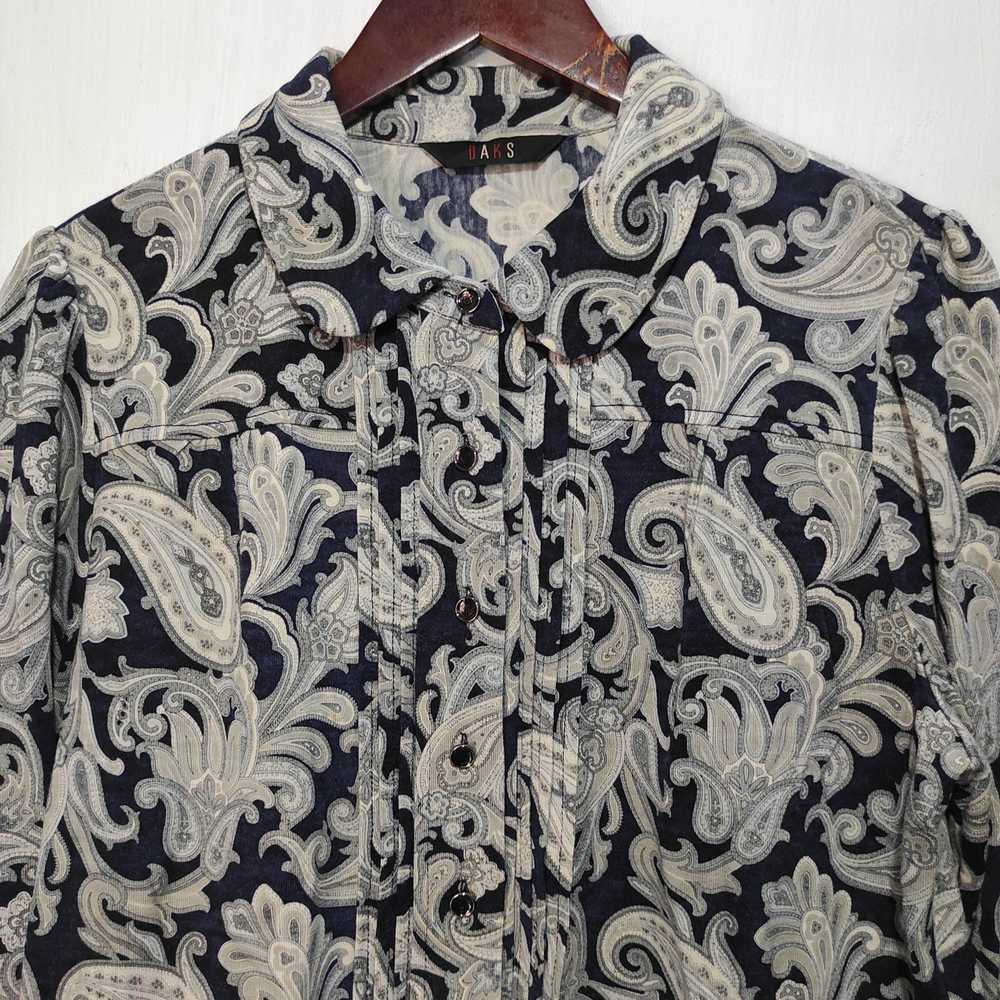 Daks London × Vintage Vintage Daks Paisley Shirt … - image 3