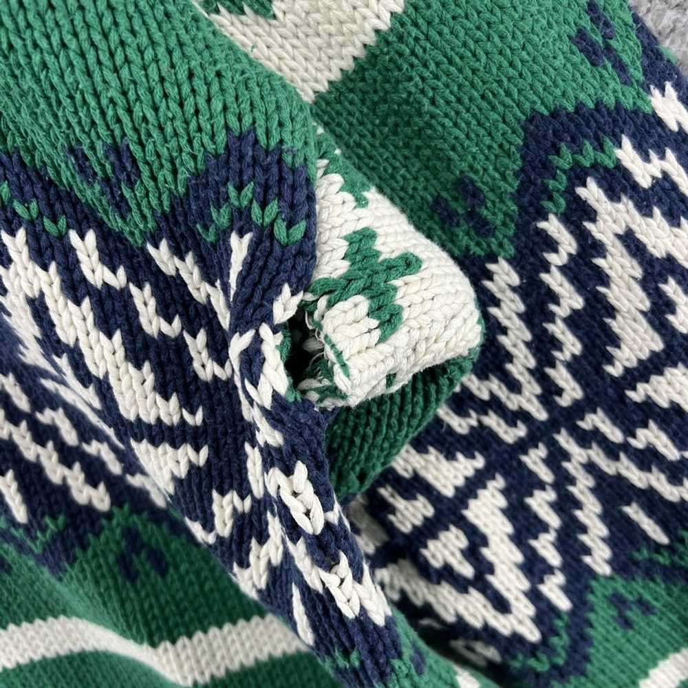 Gap × Vintage Vintage gap green knit sweater larg… - image 3