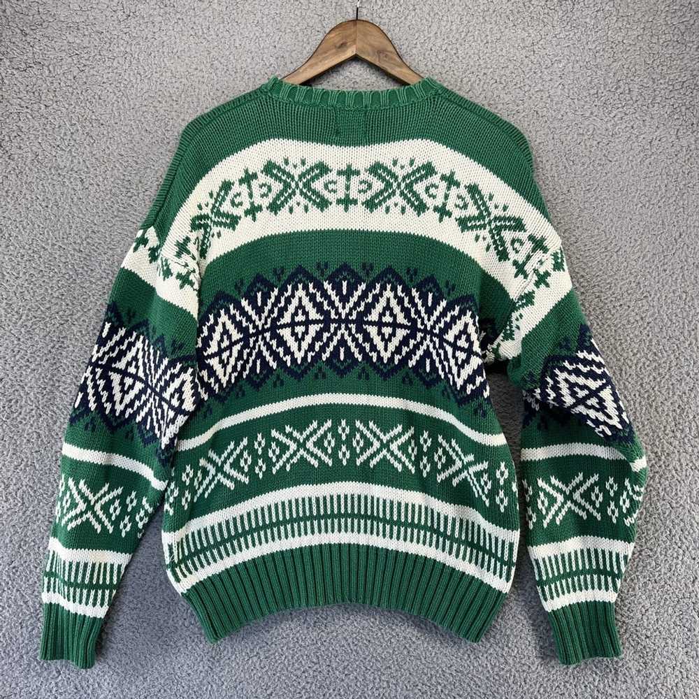 Gap × Vintage Vintage gap green knit sweater larg… - image 5