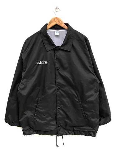 Adidas × Vintage Adidas Black Button Coach Jacket - image 1