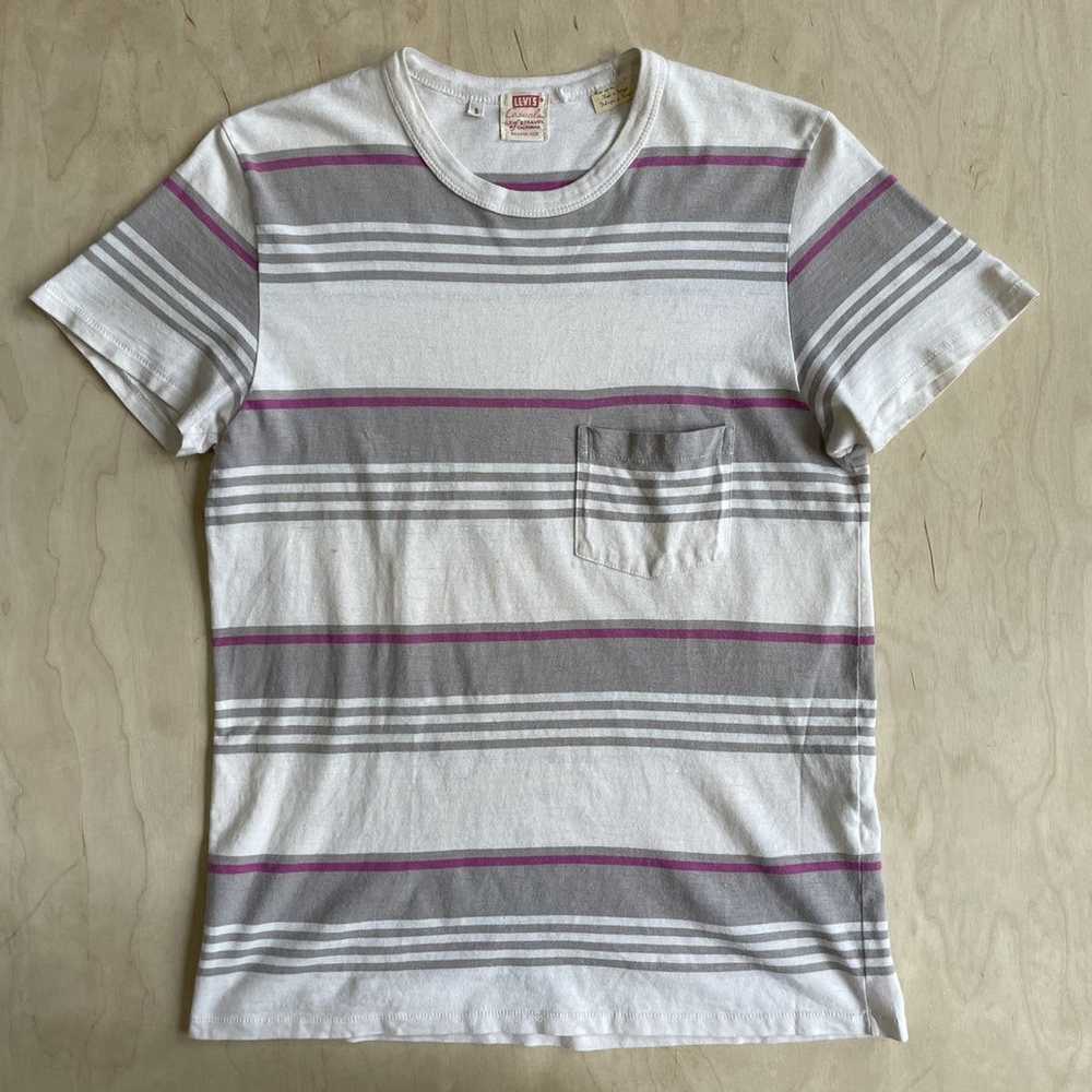 Levi's Vintage Clothing LVC Stripe Pocket T Shirt - image 1