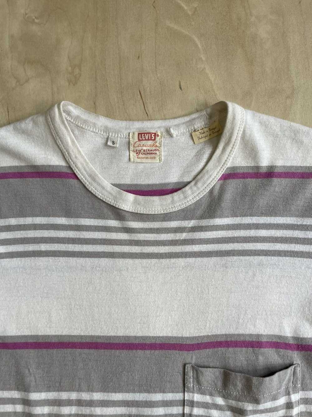 Levi's Vintage Clothing LVC Stripe Pocket T Shirt - image 2