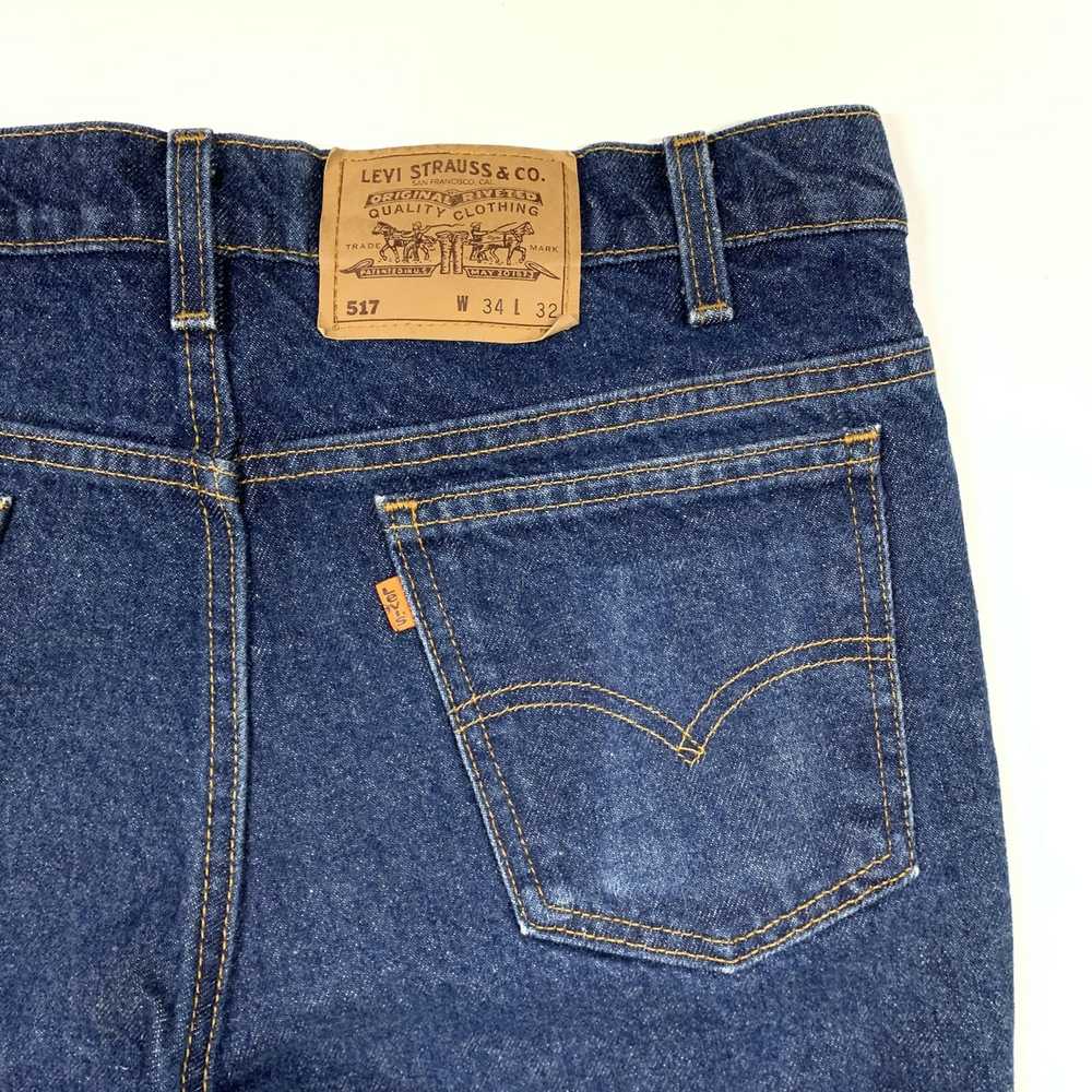 Levi's × Vintage 90s 517 Denim Jeans / Orange Tab - image 6