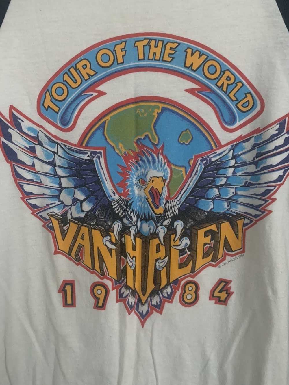 Anvil Vintage 1984 Van Halen world tour tee - image 3