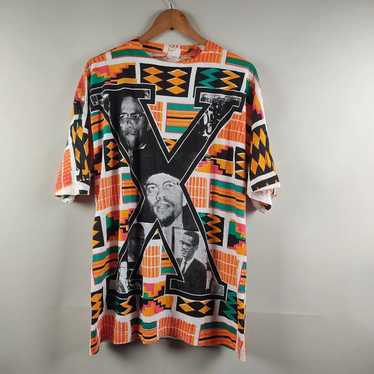 Malcolm X × Rap Tees × Vintage 90's Malcolm X All… - image 1