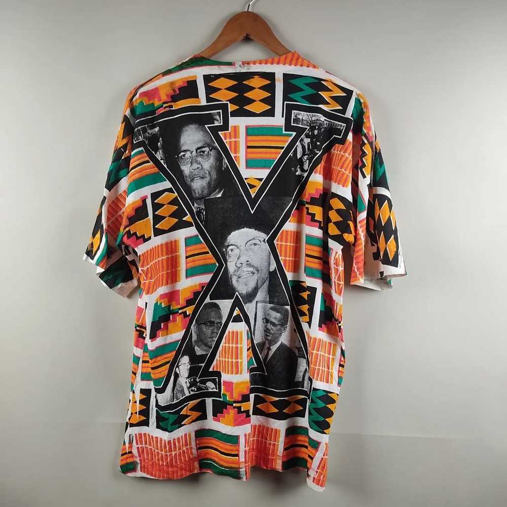 Malcolm X × Rap Tees × Vintage 90's Malcolm X All… - image 2