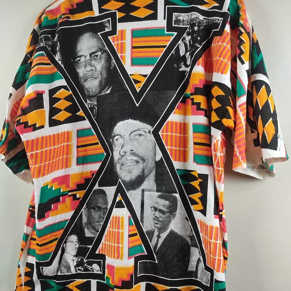 Malcolm X × Rap Tees × Vintage 90's Malcolm X All… - image 3