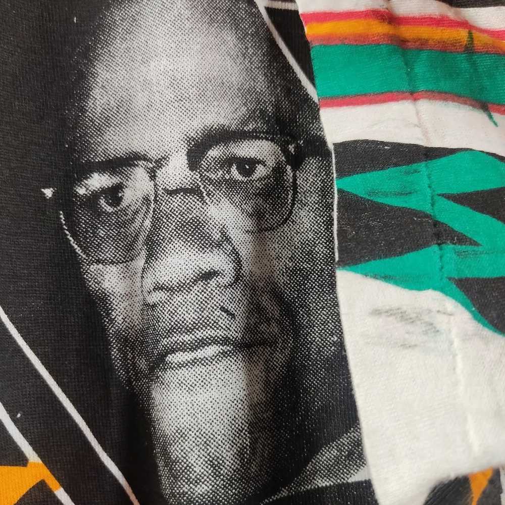 Malcolm X × Rap Tees × Vintage 90's Malcolm X All… - image 9