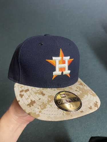 Houston Astros CITY CONNECT ROVER New Era 59Fifty Fitted Hat (STONE BLACK  SCARLET Under Brim)