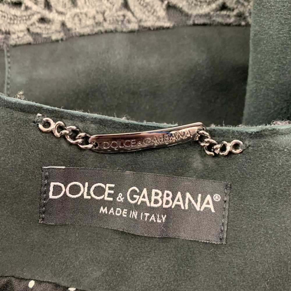 Dolce & Gabbana Dark Green Suede Mixed Patterns J… - image 6