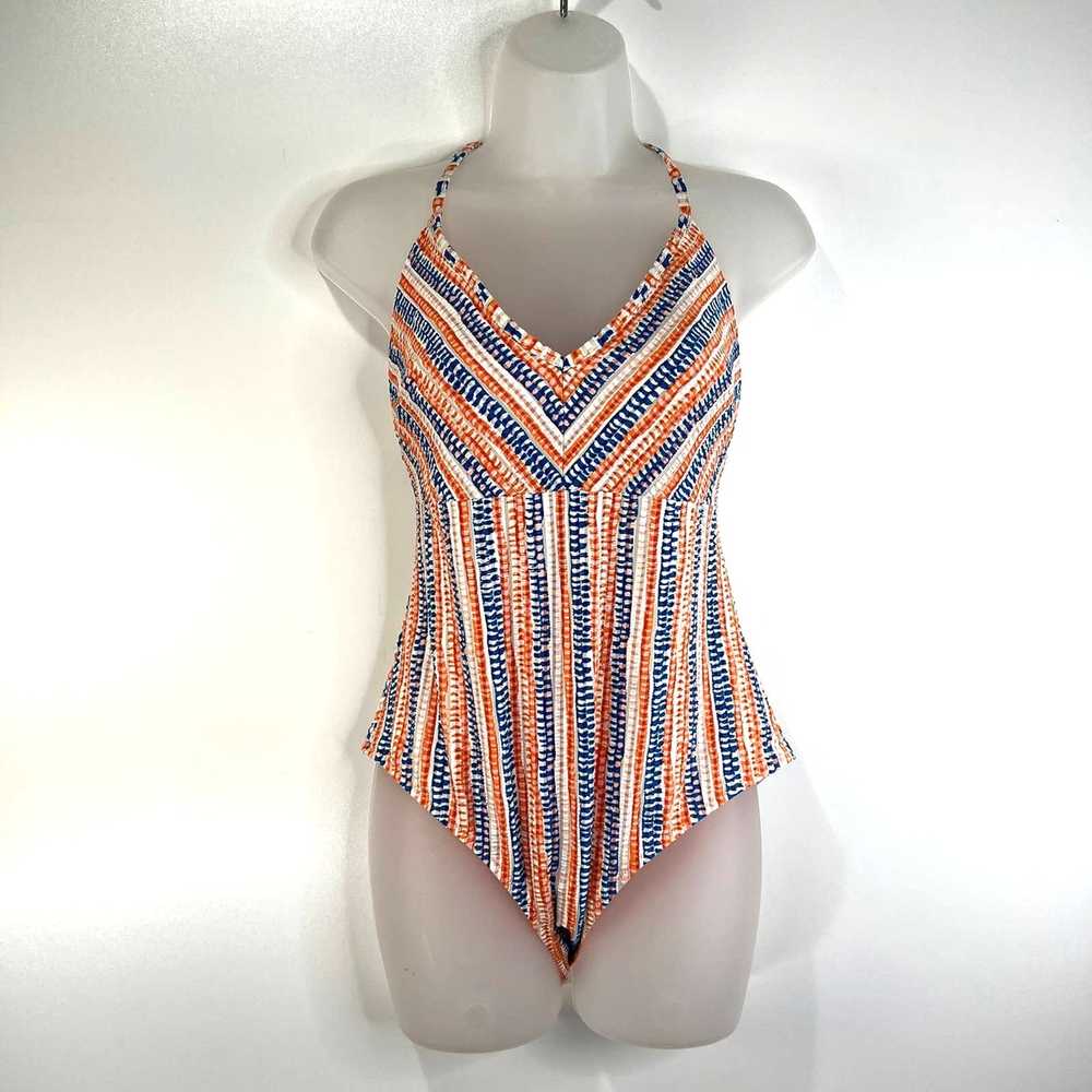 H&M × Other Lemlem x H&M Orange Stripe One Piece … - image 1