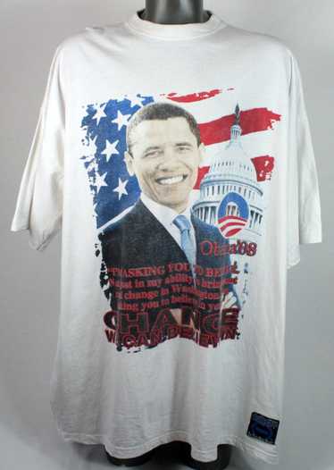 Vintage Vintage Barack Obama Change 5XL Shirt